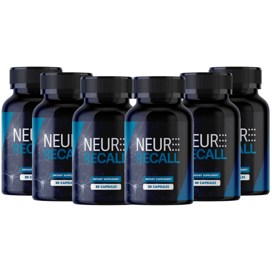 Bottles of NeuroRecall cognitive support capsules photographed for the Clearline review